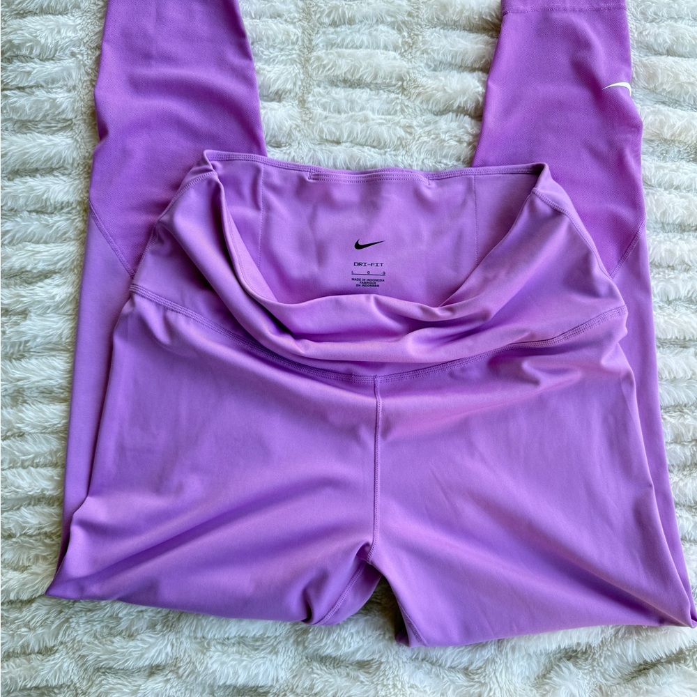 Nike Dri-Fit Purple Mesh Leggings